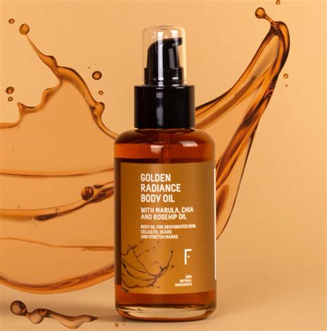 golden radiance body oil.